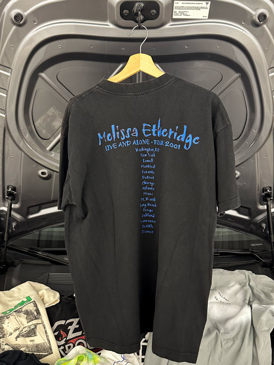 Melissa Etheridge ‘Live And Alone’ Tour 2001 Oversized Vintage Black Tee