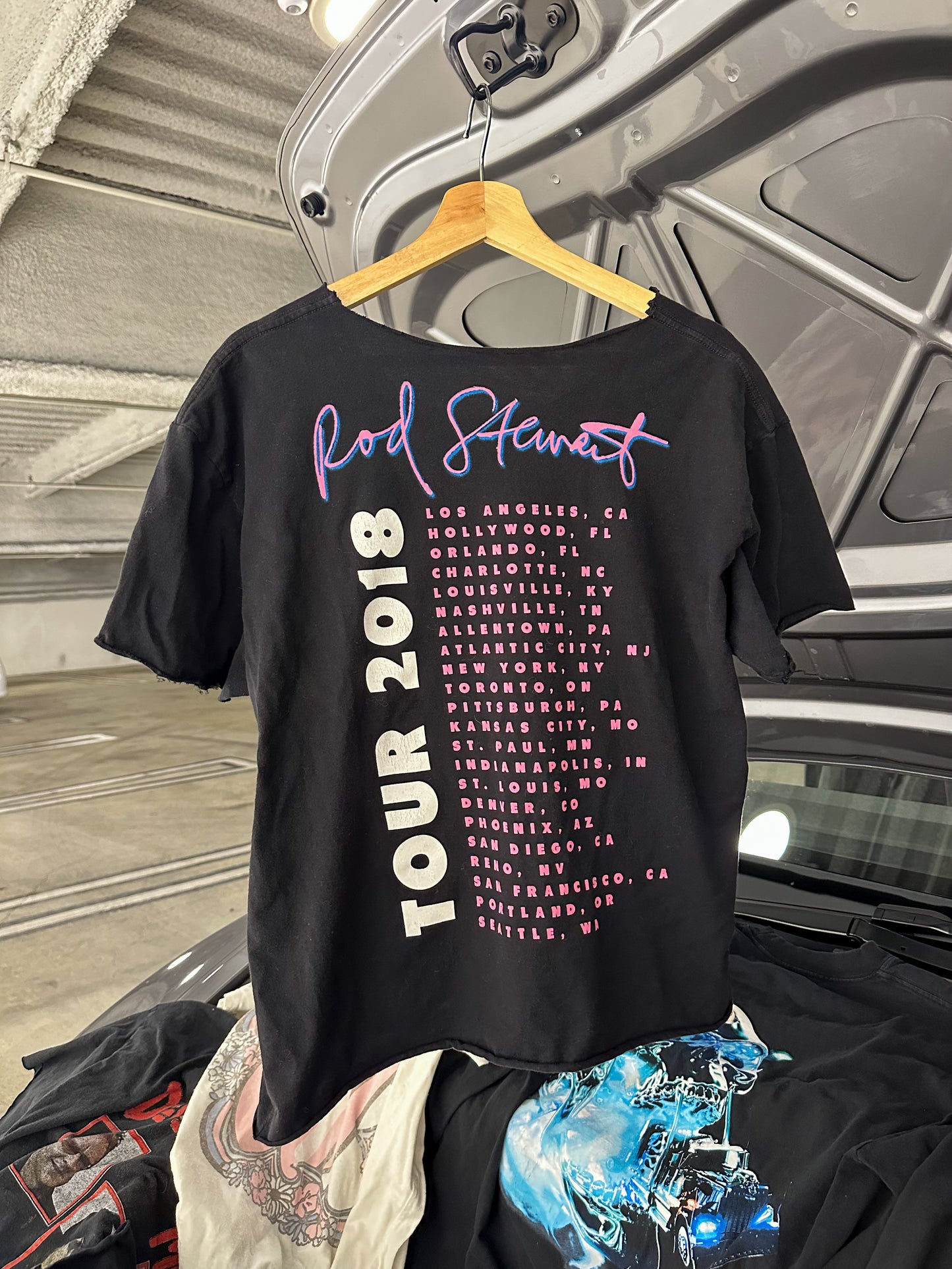 Vintage Black Rod Stewart TOUR 2018 Tee