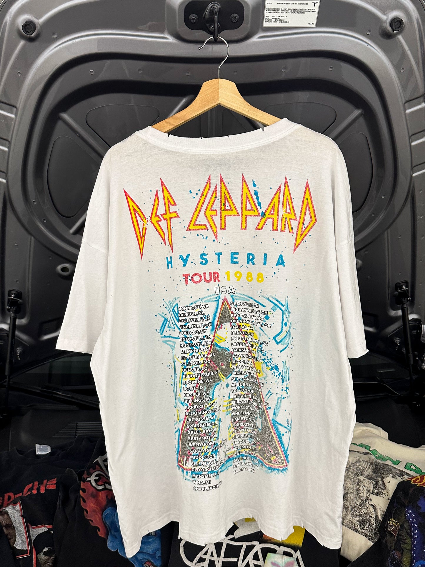 Hysteria ‘88 Def Leppard Dual-Sided Tour Tee