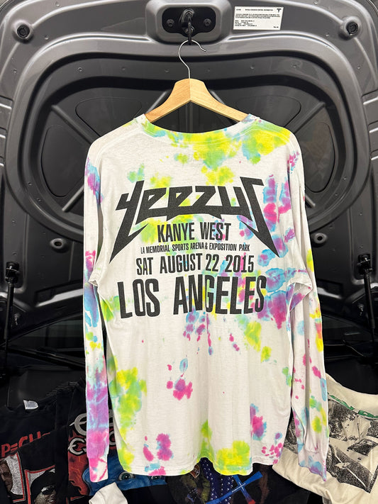 Kanye West Yeezus Tour 2015 Tie-Dye Long Sleeve – Los Angeles Date