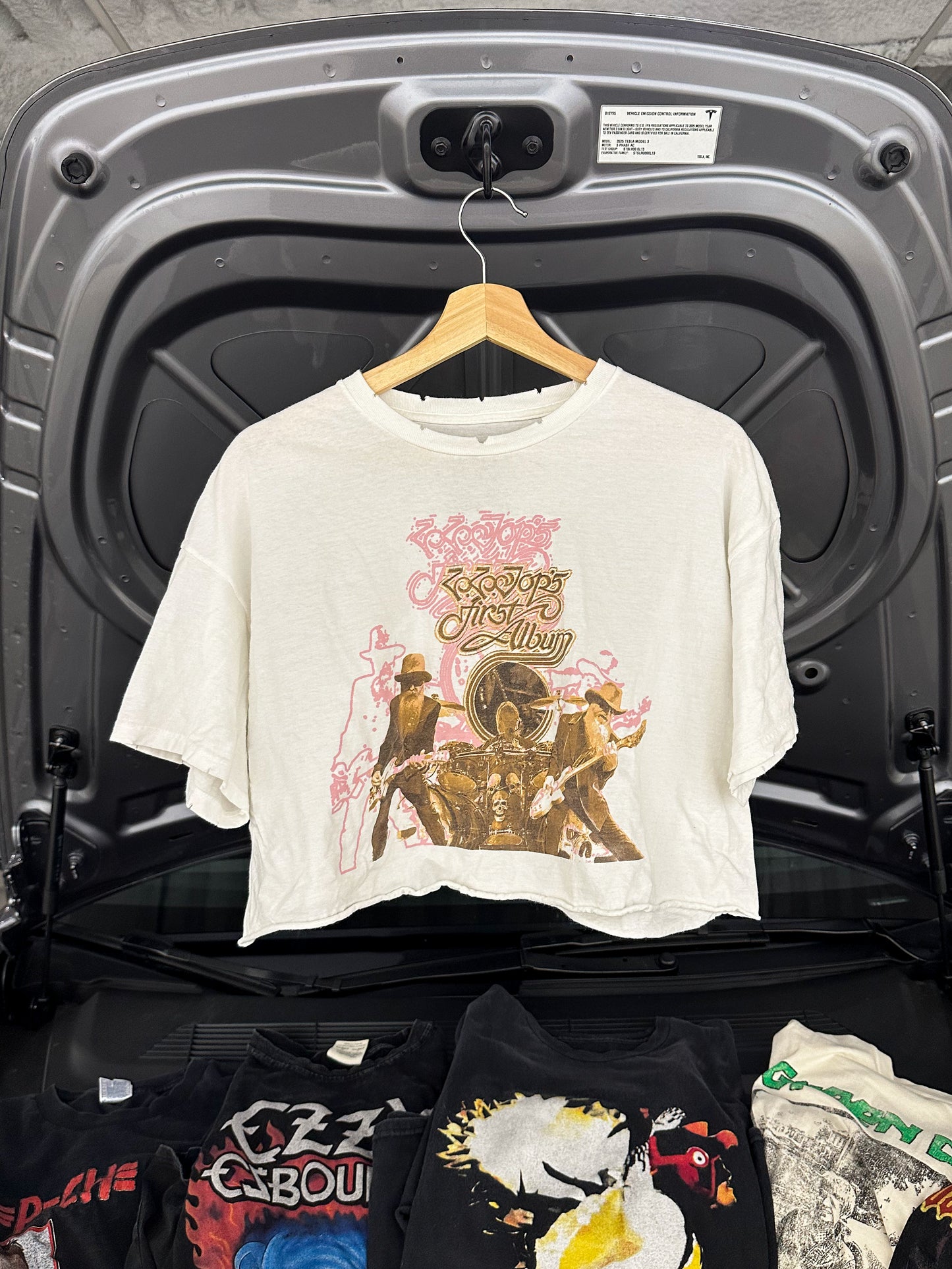 ZZ Top ‘First Album’ Vintage Cropped Cut Tee