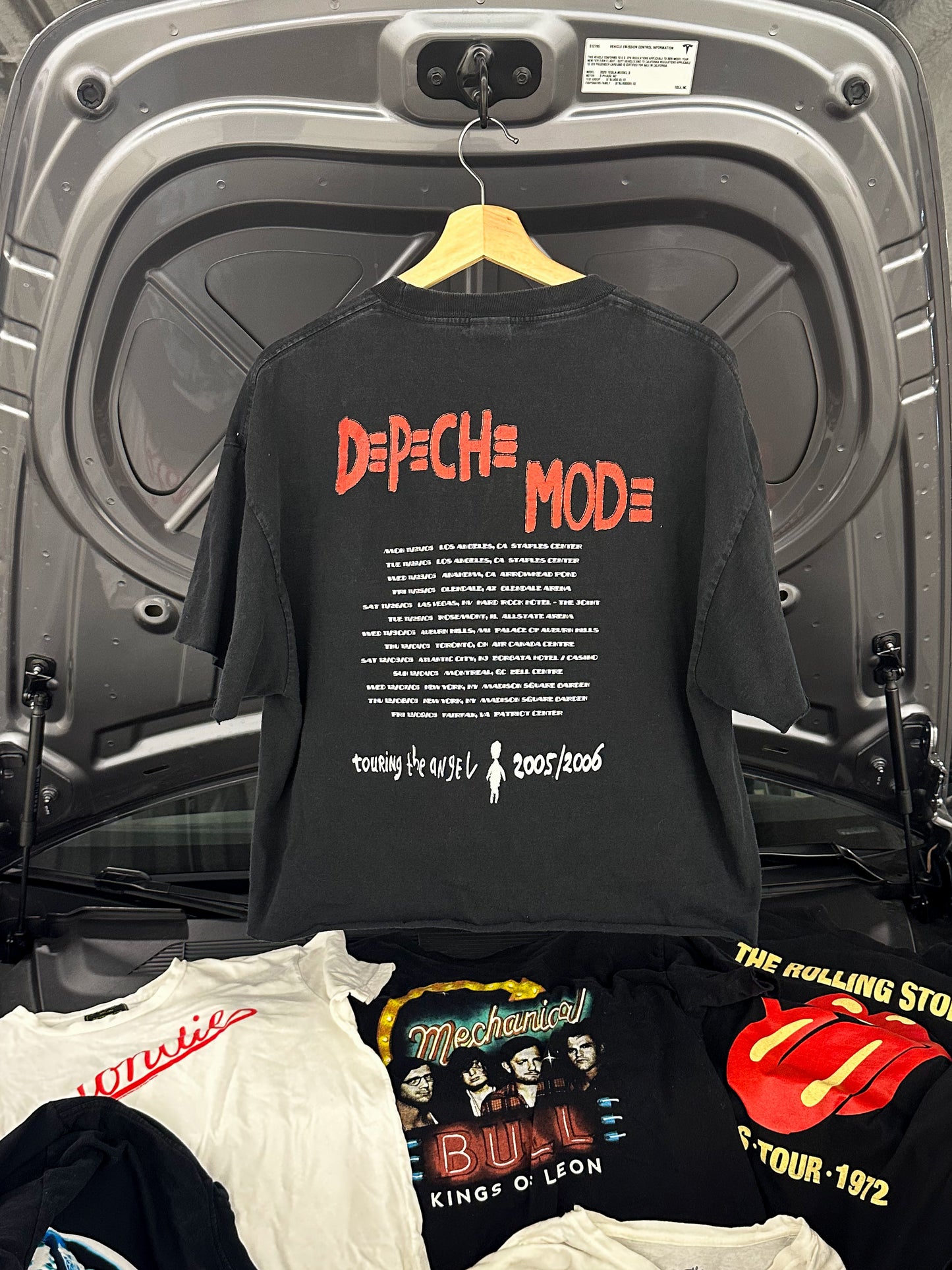 Depeche Mode “Touring the Angel” 2005/2006 World Tour Tee | Washed Black Boxy Fit
